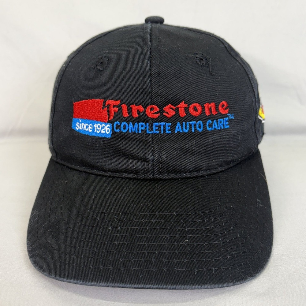Firestone Hat Complete Auto Care Pennzoil Men OSFM Black Embroidered Cap
